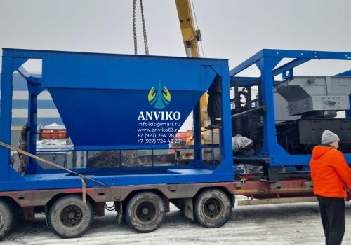 Отгрузка нижнего блока и блока среднего агрегата для асфальтосмесительной установки ANV-80